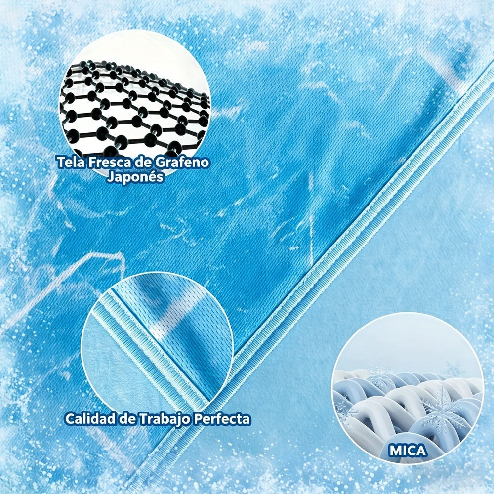Mantas Refrescantes para Personas Calientes - Manta de Verano Delgada, Ligera, Transpirable, Suave, de Doble Cara, Mejorada para Cama, Sofá, Sillón, Mantiene Fresco para Sudores Nocturnos