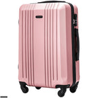 Maleta Rígida Grande XL, Aprox. 75X47X27 Cm O 66X42X24 Cm O Maleta de Cabina 56X38X22 Cm O 55X38X20 Cm / 18" 20" 24" 28" / ABS+, Asa Telescópica Ajustable, 4 Ruedas de 360°, Cerradura con Código, Equipaje de Mano en Colores Oro Rosa / Champán / Amarillo /