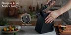 Juego de cuchillos de cocina | Juego de cuchillos de cocina, juego de 15 cuchillos, juego de bloque de cuchillos de acero inoxidable alemán de