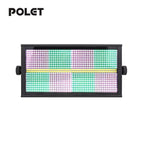 POLET 200W LEDRGBW 4 en 1 luz estroboscópica con partición 8+8 blanca 8000K DMX512 superbrillante para DJ, lavado, bodas, bar, efectos de iluminación escénica estroboscópica para fiestas, clubes y espectáculos