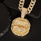 Collar de plata 925 para hombre, colgante religioso de la Última Cena, collar cubano sintético, estilo de lujo moderno hip hop, unisex, regalo de Halloween, Navidad, San Valentín para hombres con caja de regalo exquisita