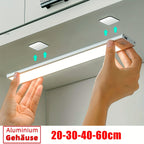 Luz LED recargable con sensor 2 piezas inalámbrico | Armario cocina escalera y dormitorio