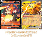 Paquete de 2 Cartas Jumbo Oficiales de Pokémon en Formato Xxl (Inglés) – Rareza Aleatoria (V/Vmax/Gx/Holo)