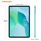 Tabletas Android | Teclast P33 Tablet de 10.1 pulgadas IPS, 9GB (3+6GB Virtual) RAM, 64GB ROM, Android 15, WiFi6, Batería de 6000mAh, Carga