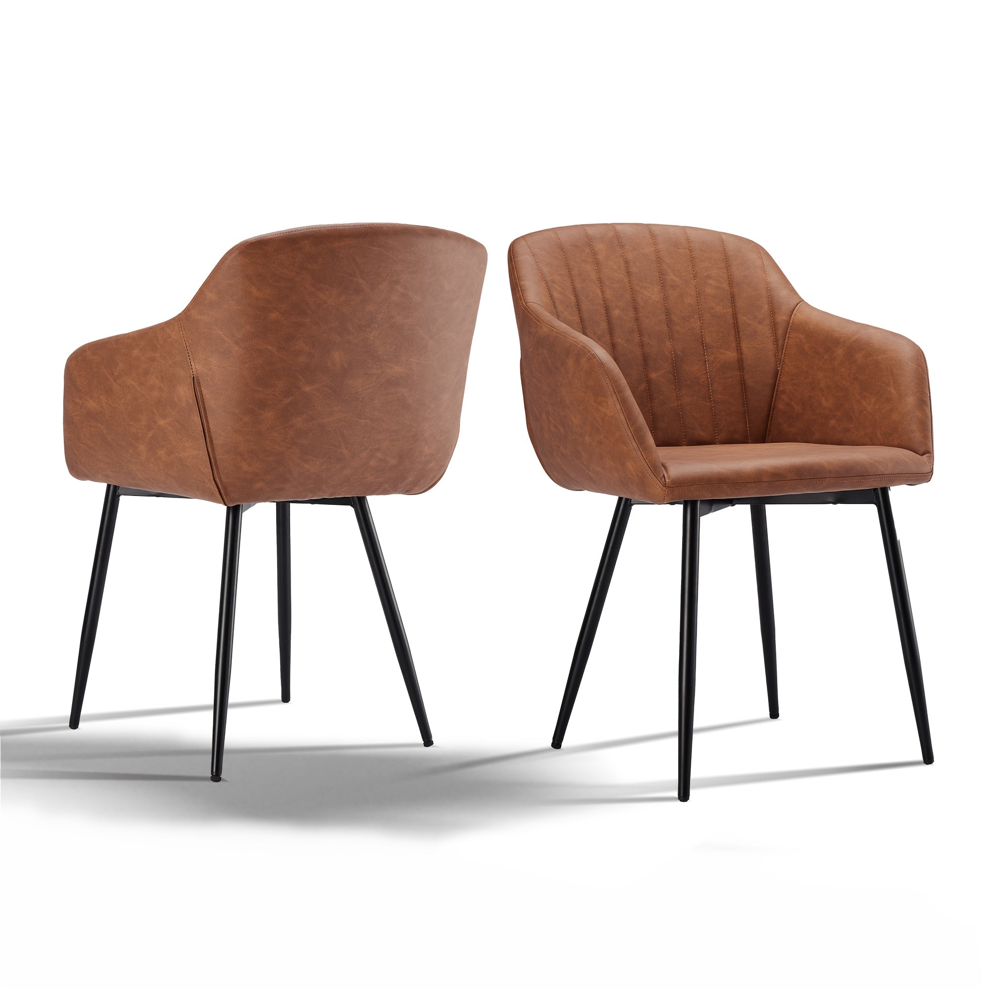 Sillas de comedor elegantes con reposabrazos y soporte lumbar para sala de estar, cocina y dormitorio, que ofrecen un alto confort - Disponibles en juegos de 2, 4 o 6
