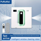 Puruikai 21 Robot Limpiacristales Inteligente Totalmente Automático, Limpiador de Ventanas Automático, Robot Limpiador de Vidrios, Limpiador de Ventanas Cuadradas de Doble Rociado, Regalo de Halloween y Navidad