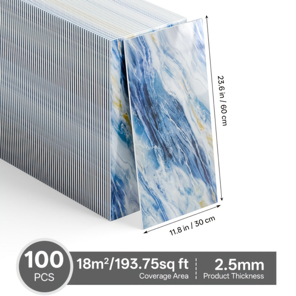 Panel de pared autoadhesivo 100 piezas | Cocina baño salón y renovación DIY