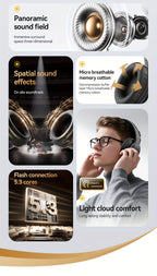Auriculares Bluetooth para música, llamadas y deporte | Plegable