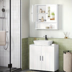 Armario de baño con almacenamiento ajustable | Para lavabo, baño y pasillo