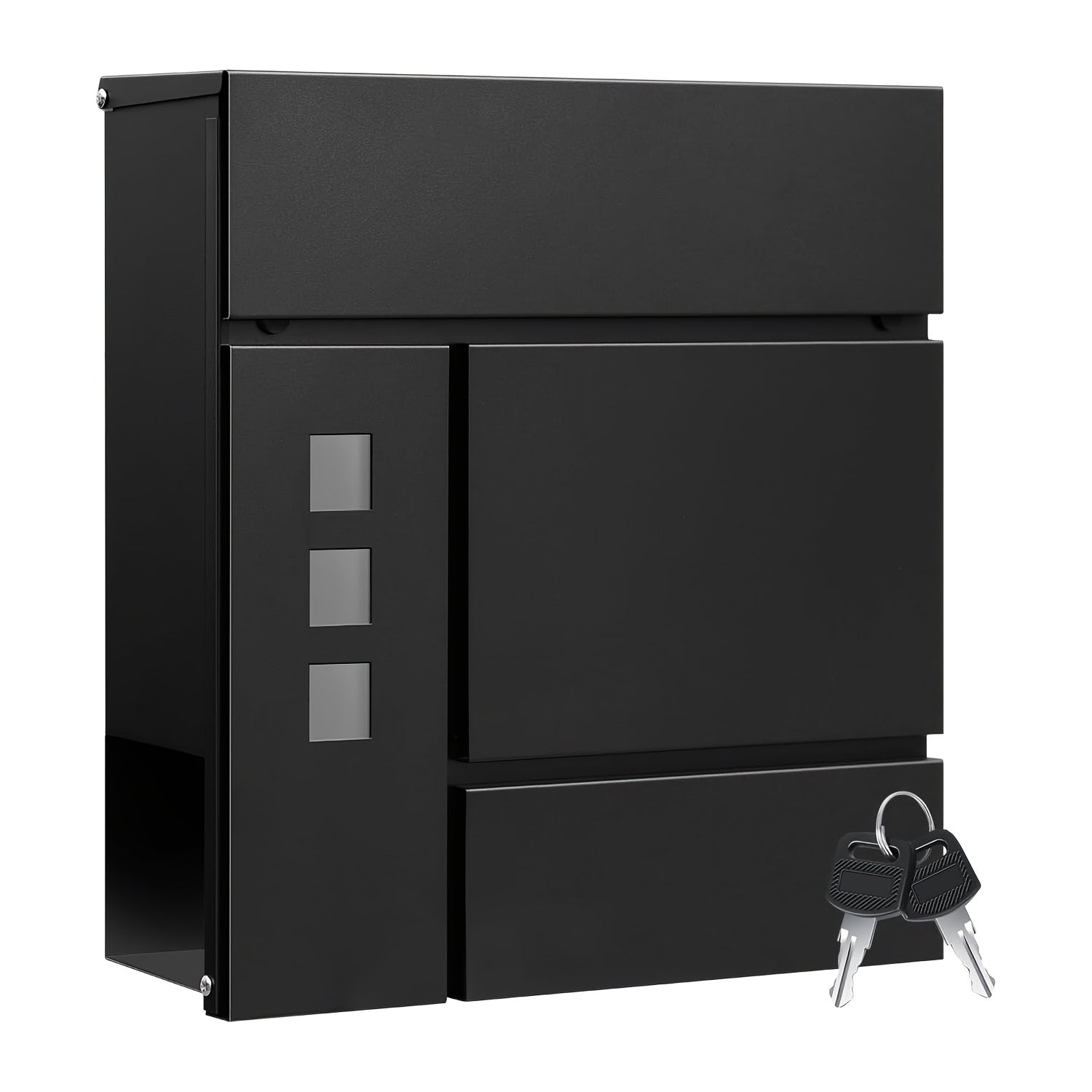 Buzón con cerradura y compartimento 1pc 10.5 cm | Entrada, correo y exterior