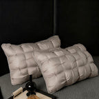 1/2 Piezas de Almohadas de Soporte para el Cuello para un Sueño Relajante, Suaves y Cómodas,Almohada Alta 900g Núcleo de Almohada para Dormir, Absorbe la Humedad y es Transpirable, Adecuadas para Dormitorio, Sala de Estar, Decoración del Hogar