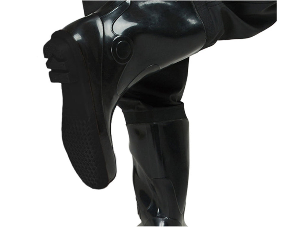 Botas de Vadeo Impermeables para Pesca, Botas de PVC Duraderas para Pesca y Trabajo en Agua, Vadeo con Correas Ajustables, Vadeo Protector con Suela Antideslizante, Alta Resistencia a Daños Mecánicos, Vadeo Profesional para Pesca y Nadar, Botas Cómodas pa