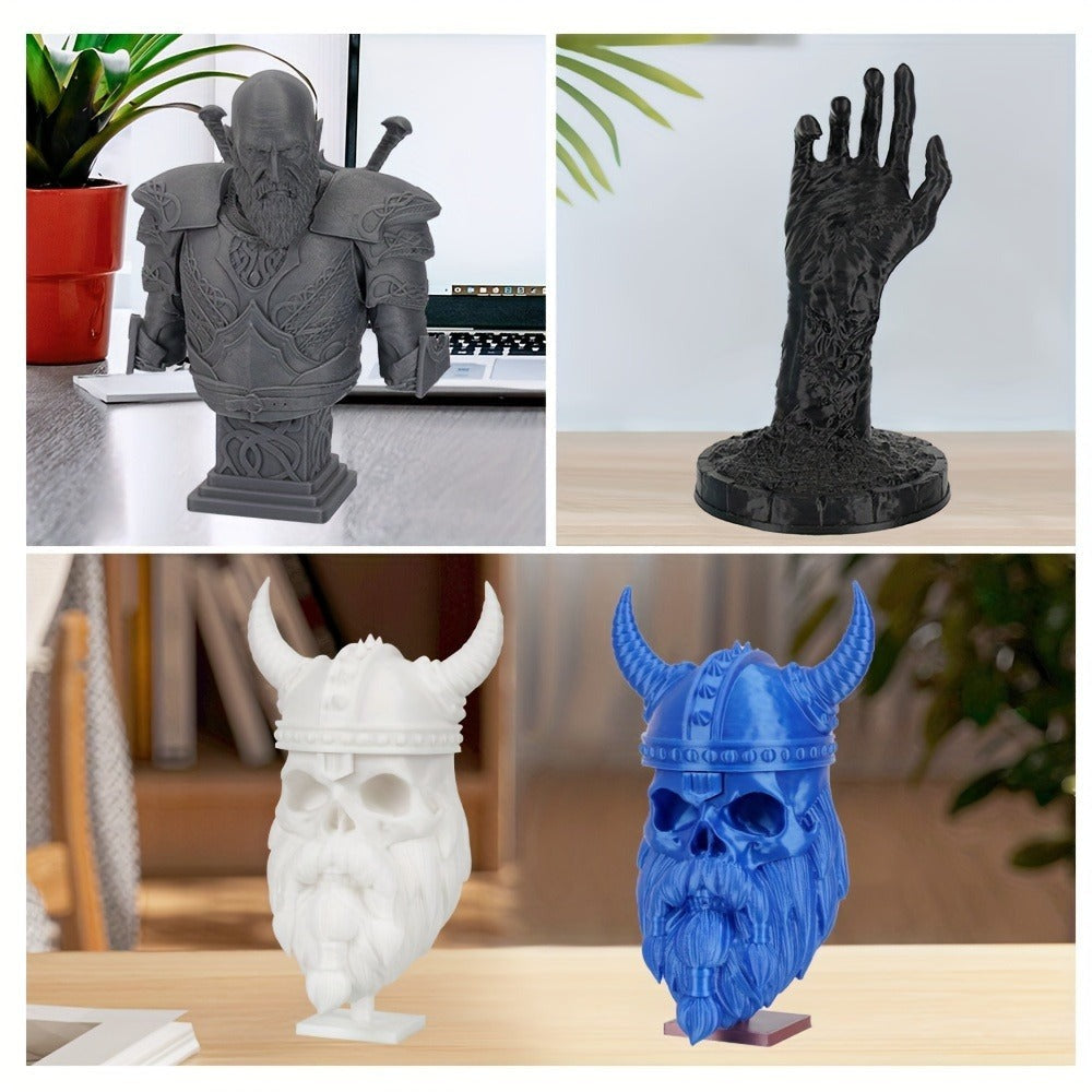Filamento PETG 1.75mm 11Lbs 2.2LBS (1Kg)/Carrete de Alta Precisión Buena Resistencia al Impacto Filamento para Impresora 3D Negro Blanco Gris Materiales para Impresora 3D