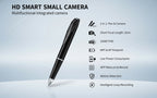 Bolígrafo Cámara 2 en 1: Bolígrafo Multifuncional con Grabación de Video FHD 1080P, Vista Remota Wifi a Través de la App, Almacenamiento Local en Tarjeta SD, Batería de Larga Duración de 300Mah, Inicio Rápido y Bajo Consumo de Energía, Ideal para Notas/Co