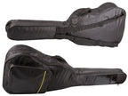 Funda Clásica para Guitarra Acústica, Estuche Rígido Negro con Bolsillos, Correas Ajustables y Asa para Transporte, Material Sólido Grueso Protector Resistente a las Condiciones Climáticas, Estuche con Bolsillo Adicional para Partituras A4 y Bolsillo para
