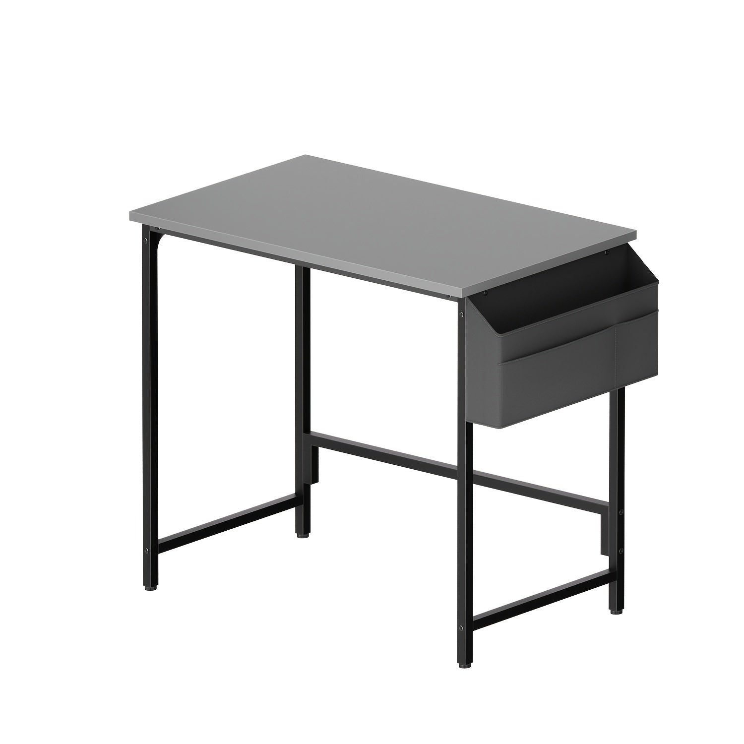 Escritorio, Escritorio para Computadora, Mesa Pequeña, 100 X 48 X 72 Cm/40X19X28In, Mesa de Oficina con Bolsa de Almacenamiento, Mesa para PC para Oficina, Estudio, Dormitorio, Estructura de Metal, Moderno y Fácil