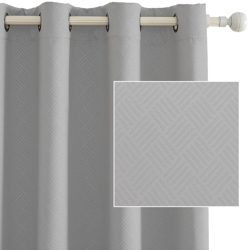 Cortinas opacas YSTYLE 2, método de colgante perforado, protección solar, protección de la privacidad, aislamiento térmico, reducción de ruido, adecuadas para diversas decoraciones de interiores como dormitorios, salas de estar y restaurantes
