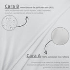 Protector de Colchón – Transpirable e Impermeable,Banda Elástica Ajustable hasta 30 cm