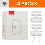 1pc O 2pcs O 4pcs Luz Nocturna con Sensor de Inducción RGB con Cable USB, Batería Grande de 1500Mah, Modo de Luz Constante e Inducción, Utilizada para Interiores, Cocina, Dormitorio, Escaleras, Etc.