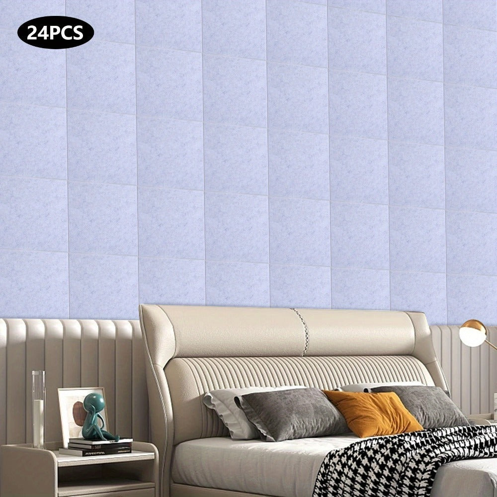 24 piezas OUKANING Paneles Acústicos de Alta Resistencia para Estudio en Casa, Paneles de Pared con Aislamiento Acústico de Alta Densidad y Reducción de Ruido, Paneles Absorbentes de Sonido para Estudio de Grabación, Oficina, Sala de Podcast - Gris//, Ins