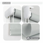 Persiana de Pared • GRÁFITO • 21 tamaños • BOJANEK MAXI ROLLER • instalación en hueco de ventana o techo • elegante persiana de tela opaca y decorativa • perfecta para sala de estar, dormitorio, cocina y oficina • cubierta de ventana que protege contra el