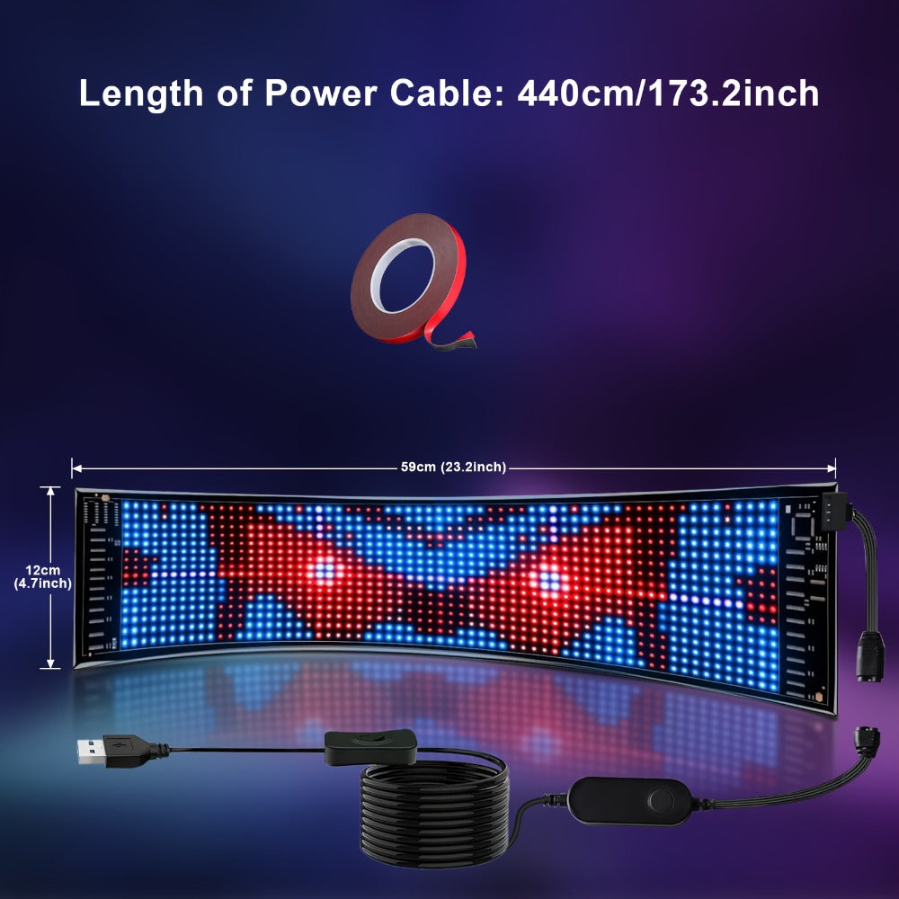 Pantalla de luz LED inteligente de píxeles programable, luces de píxeles USB que se pueden controlar a través de una aplicación, perfectas para crear animaciones de texto, adecuadas para la decoración del hogar, proyectos artísticos, espacios de juegos y
