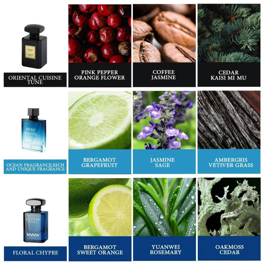 Colonia de Feromonas para Hombre, Clásica y Elegante, Aroma Fresco y Duradero para Caballeros, 55 ml, Fragancia Amable y Atractiva para Hombre con Notas Amaderadas, Eau de Toilette en Spray Portátil, Ideal para Negocios, Viajes de Oficina, Regalo de Cumpl