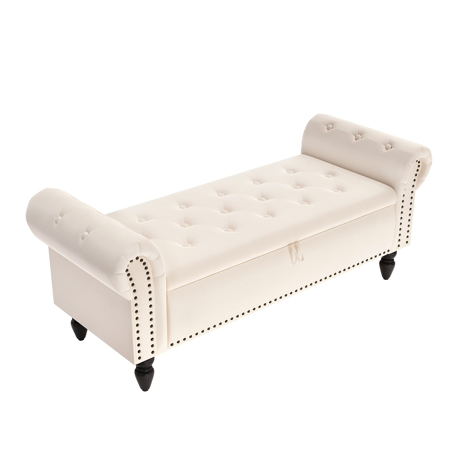 Banco de Almacenamiento, Caja de Almacenamiento de Terciopelo para la Cama con Tapa, Reposapiés con Patas de Madera Resistente, Capacidad de Carga de 168KG, Banco de Sofá para Dormitorio/Sala de Estar, 133X53X46Cm (Gris/Azul/Beige)