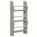 Librerías y estanterías | 1pc Estante Organizador de Libros con Estanterías para Almacenar Libros, Pino E1 MDF, Sala de Juegos o Sala de