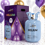 Botella Grande de Helio Gas Helio para 50 Globos - Cilindro Desechable Capacidad 0.40M3 - Ideal para Halloween, Navidad, Bodas, Cumpleaños, Fiestas - Haz que Tus Globos Floten con SPARKLERS CLUB