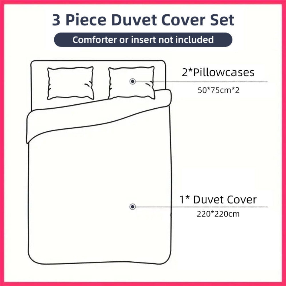 Juego de funda nórdica para cama 90-180 | Poliéster microfibra Incluye 1 funda de edredón y 1 funda de almohada (50×75 cm). Diseño liso, elegante y versátil. La funda de edredón puede utilizarse como colcha o sábana