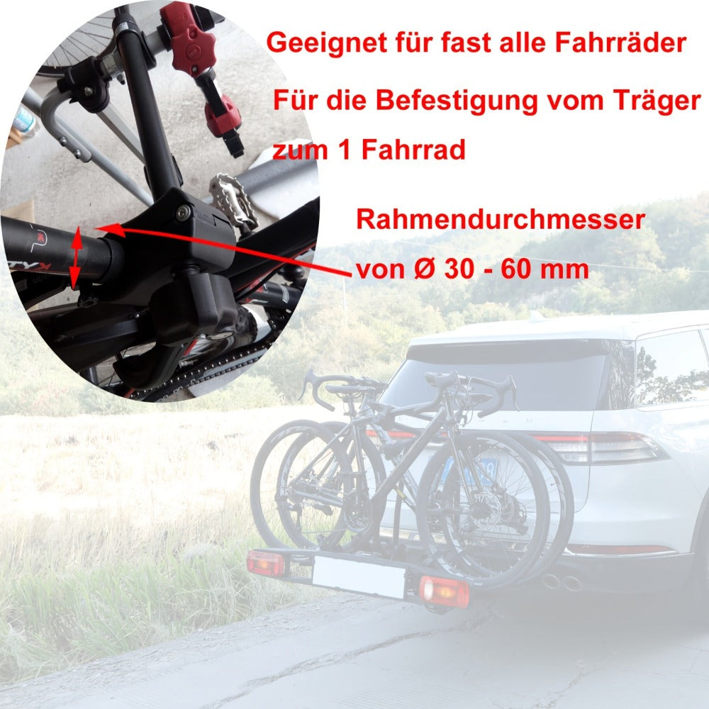 Juego de Soporte para Portabicicletas 3 en 1 (25+32+45 cm) - Soporte para Cuadro de Bicicleta, Accesorios para Bicicleta, Soporte para Portabicicletas