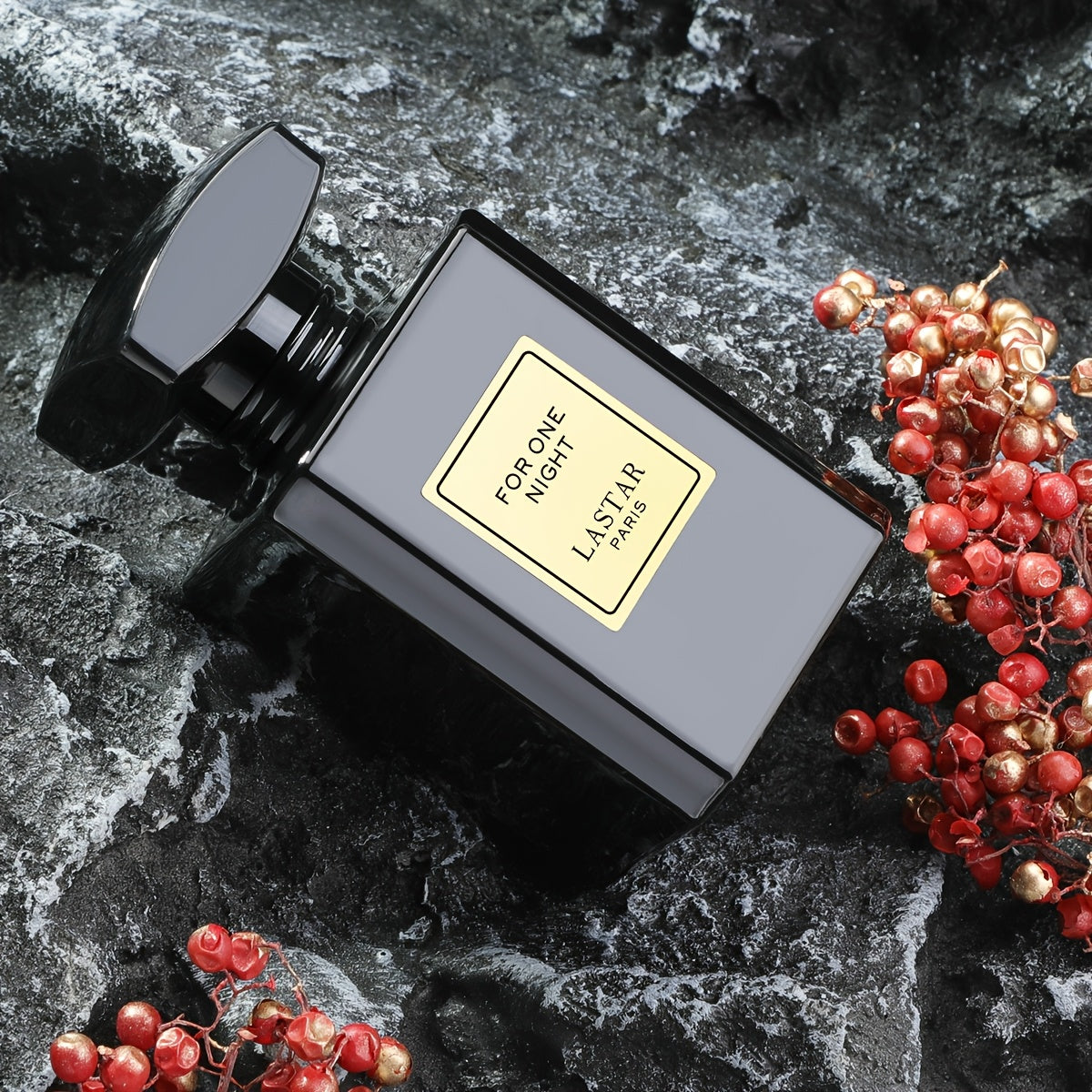 Perfume Clásico Negro para Hombre de 55ML, Botella Cuadrada de Lujo Minimalista, Fragancia Amaderada Estable y Rica, Notas de Madera Rara, Fragancia de Larga Duración, Perfume Perfecto para Citas para Hombres y Mujeres, Regalos de San Valentín y Aniversar