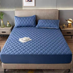 1 pc Protector de colchón acolchado, Súper Suave y Cómoda, Funda de colchón Elástico en Todo Contorno, Lavable a Máquina, Cubre de Colchón Ideal para Dormitorios, Habitaciones de Invitados, Residencias y Hoteles