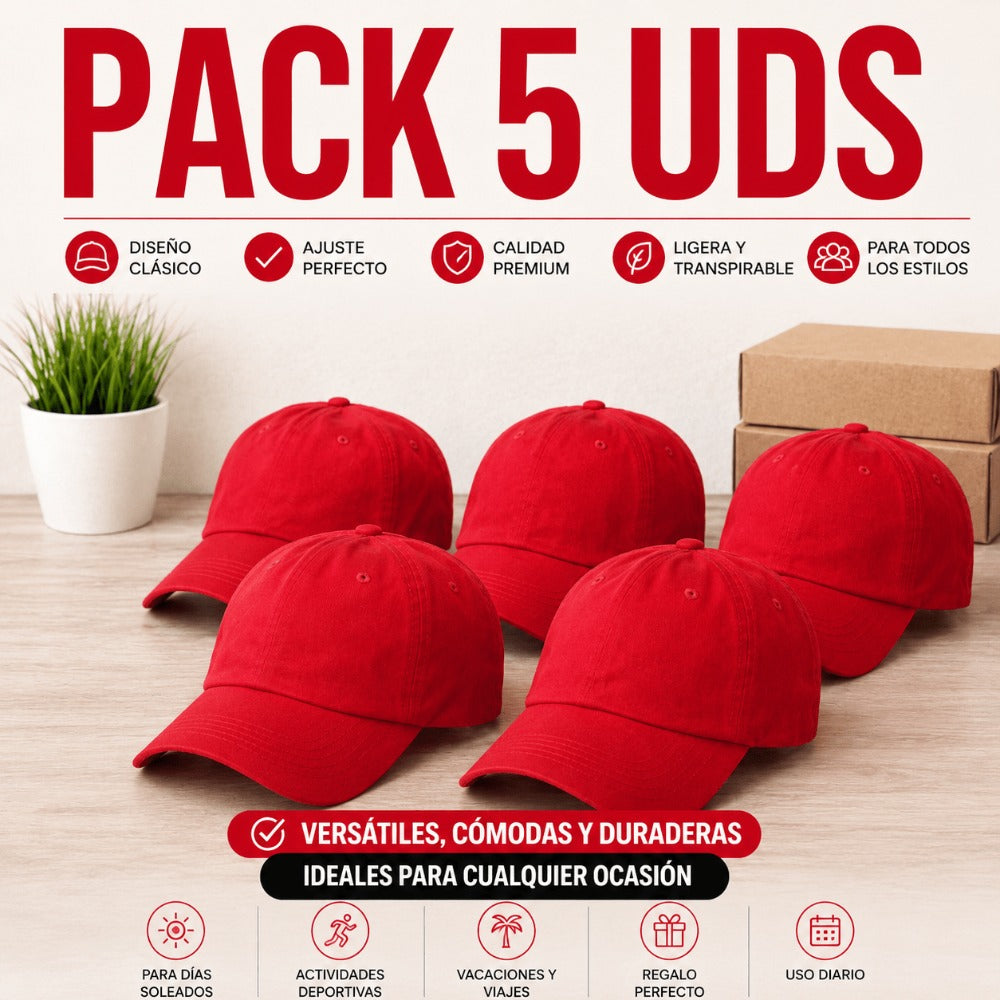 PACK DE 5 GORRAS