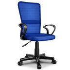 Silla de Oficina TRESKO® con Reposabrazos, Altura Ajustable Continua | Silla Giratoria de Malla Transpirable | Silla de Escritorio con Ruedas de Plástico Ligeras, Superficie Acolchada, Ajuste Ergonómico | Silla de Ordenador Ideal para Oficina en Casa, Hab