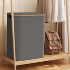 Cesto de Ropa Sucia con Tapa y Asas: 72L o 100 L,2 Clasificaciones, Plegable, Bolsa Interior a Maquina - Solucion Elegante y Pratica para la Lavandera en tu Dormitorio,Cubo Ropa Sucia