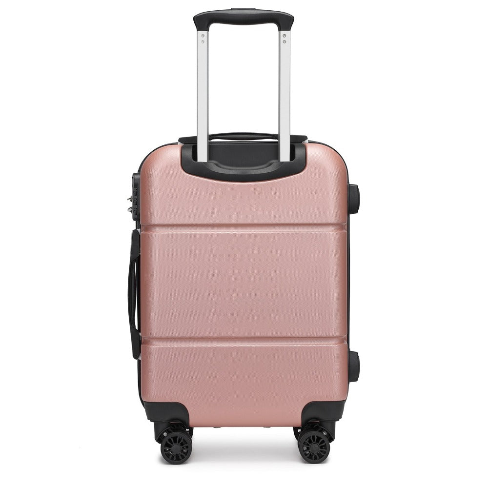 1 pieza de maleta de cabina de 20 pulgadas (55 cm) de ABS prémium con candado de combinación seguro para viajes sin esfuerzo, regreso a clases, regalo de vacaciones