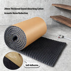Espuma Acústica de 20 mm de Grosor, Panel de Pared Antiruido de Alta Densidad, Rollo Absorbente de Sonido, Tablero Antiruido, Material Especializado para Estudios de Grabación KTV, Aislante Acústico Autoadhesivo de Espuma Hueca