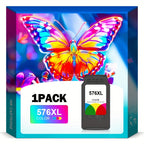 Compatible con cartuchos de tinta PG575XL CL576XL, repuesto negro y de color para tinta PG575XL CL576XL para impresoras Canon PIXMA Ts3550I Ts3551I Tr4750I Tr4751I