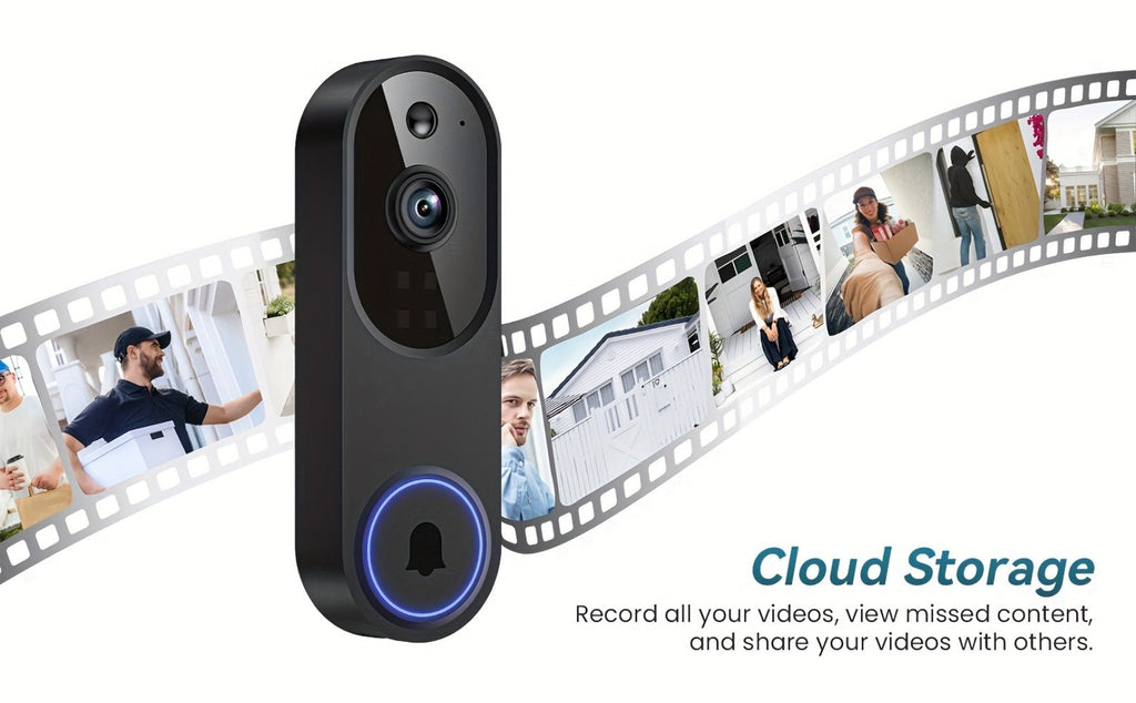 Cámara de videoportero de seguridad para el hogar inalámbrica 2K (con receptor de interior) que funciona únicamente con WiFi de 2.4G, incorpora un sistema de detección humana con IA, monitoreo en vivo, visión nocturna, comunicación bidireccional, batería
