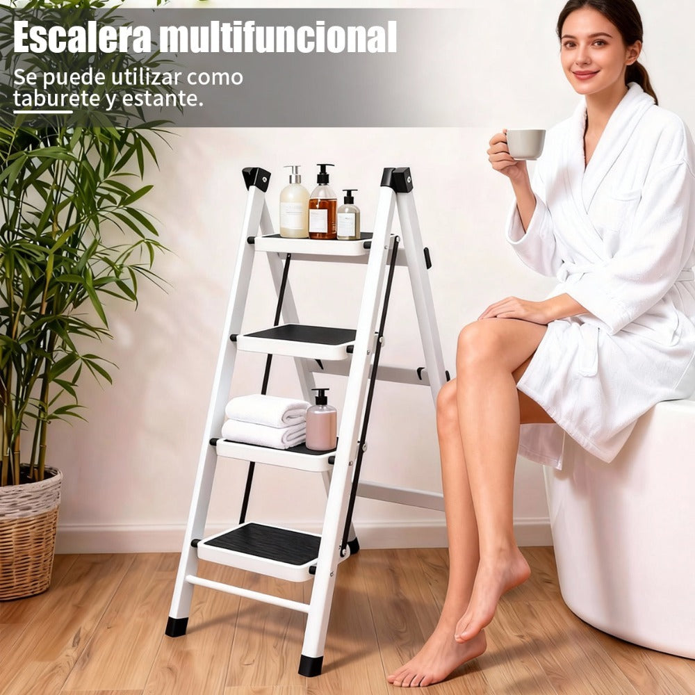 VORTEX Escalera plegable doméstica de acero aleado antideslizante