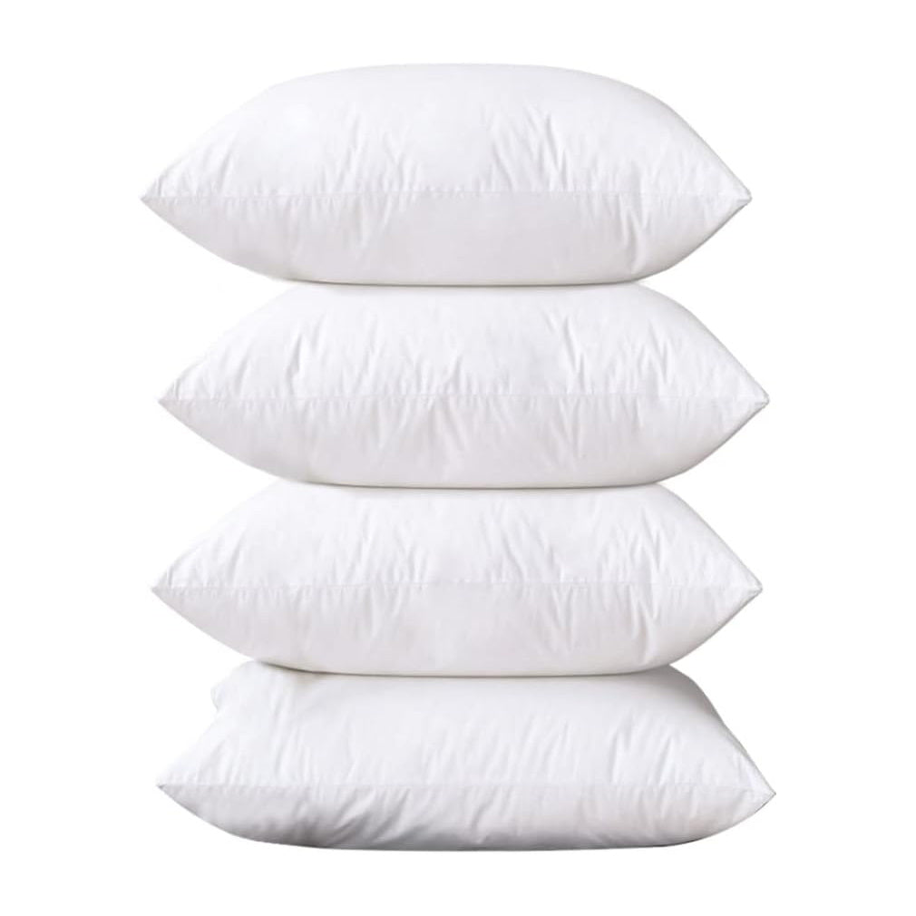 Tesosy Pack 4 / 6 Relleno de Cojin Relleno de Fibra Virgen Hueca Siliconada Suaves y Indeformable, Relleno para Cojines de Sofa o Almohadones