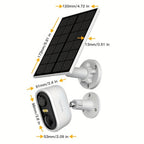 4pcs Cámara de Seguridad Solar LaxiHub, Cámara Inteligente Inalámbrica para Exteriores con Energía Solar, WiFi para Hogar, IP65, Visión Nocturna en Color, Audio Bidireccional, Seguimiento de Movimiento con IA, Control por APP