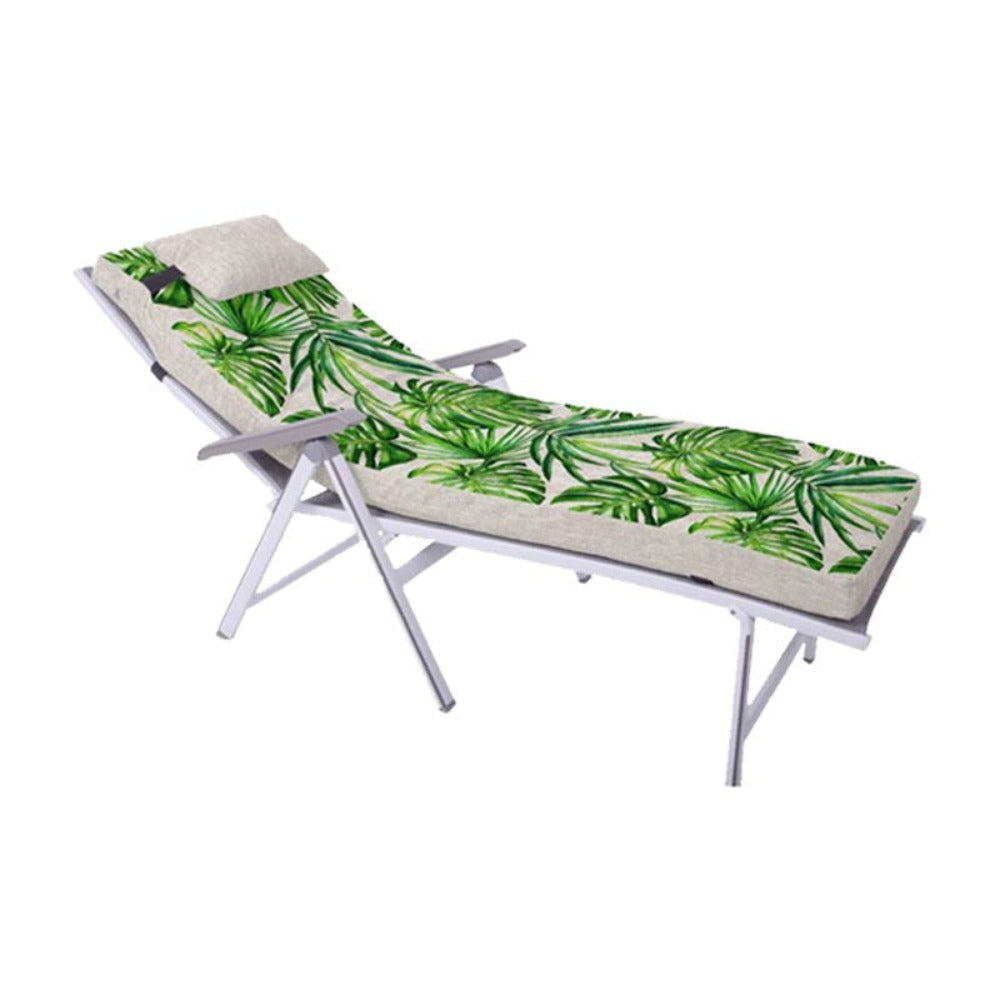 Cojín de espuma para tumbona de exterior, con funda lavable, suave, para sofá