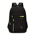 1 pieza de mochila de negocios Vanaheimr para estudiantes universitarios - Compartimento ligero para portátil, correas de hombro ajustables, forro de poliéster duradero, negro, perfecta para la escuela, el trabajo o el viaje, regalo ideal de cumpleaños, m