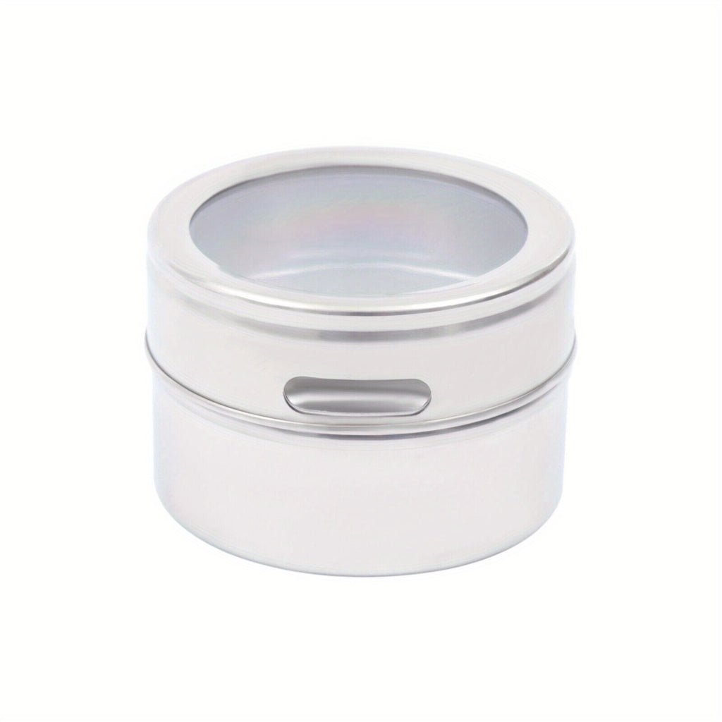 9 piezas de caja de almacenamiento magnética para escritorio de salón, recipiente de acero inoxidable para accesorios de uñas, caja de almacenamiento montada en la pared