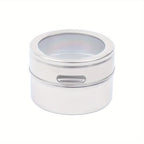 9 piezas de caja de almacenamiento magnética para escritorio de salón, recipiente de acero inoxidable para accesorios de uñas, caja de almacenamiento montada en la pared