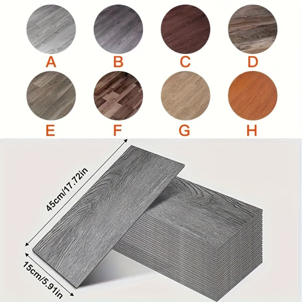 Pack de baldosas de vinilo para suelo 32 piezas de madera | Para cocina, baño y sala