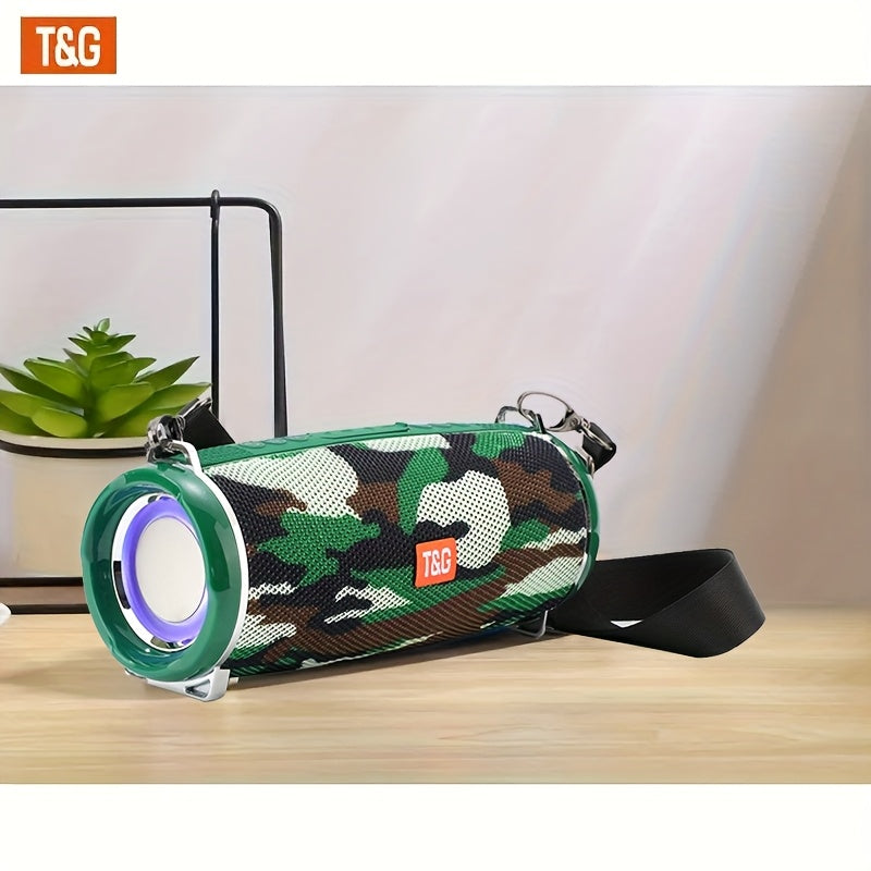 Altavoz Bluetooth | Altavoz Inalámbrico Portátil de Alta Potencia TG192, Caja de Música con Correa, Con Luz LED Intermitente, Se Puede Conectar a